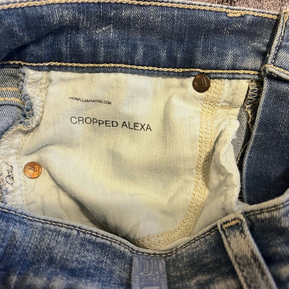 Cropped Alexa 7 For All Mankind Jeans Size 24 - Picture 6 of 12